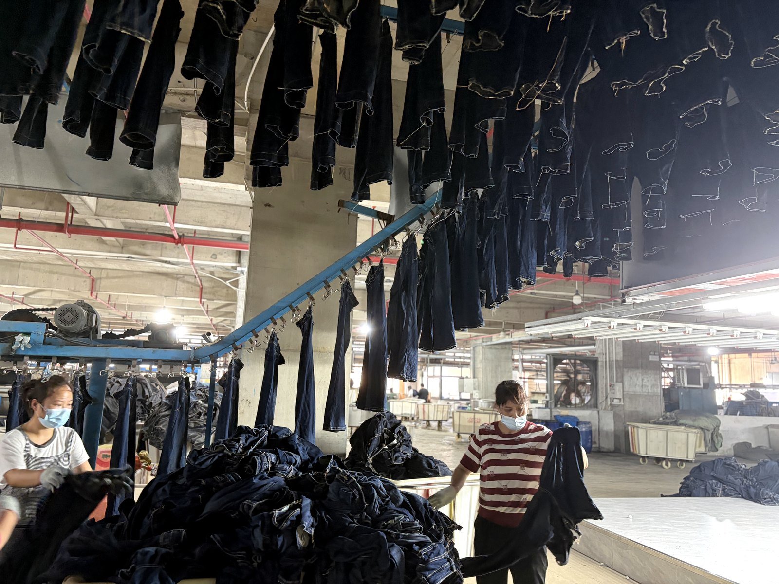 Denim washing process