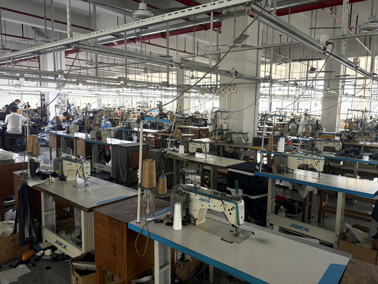 Garment production line at xlovexin factory